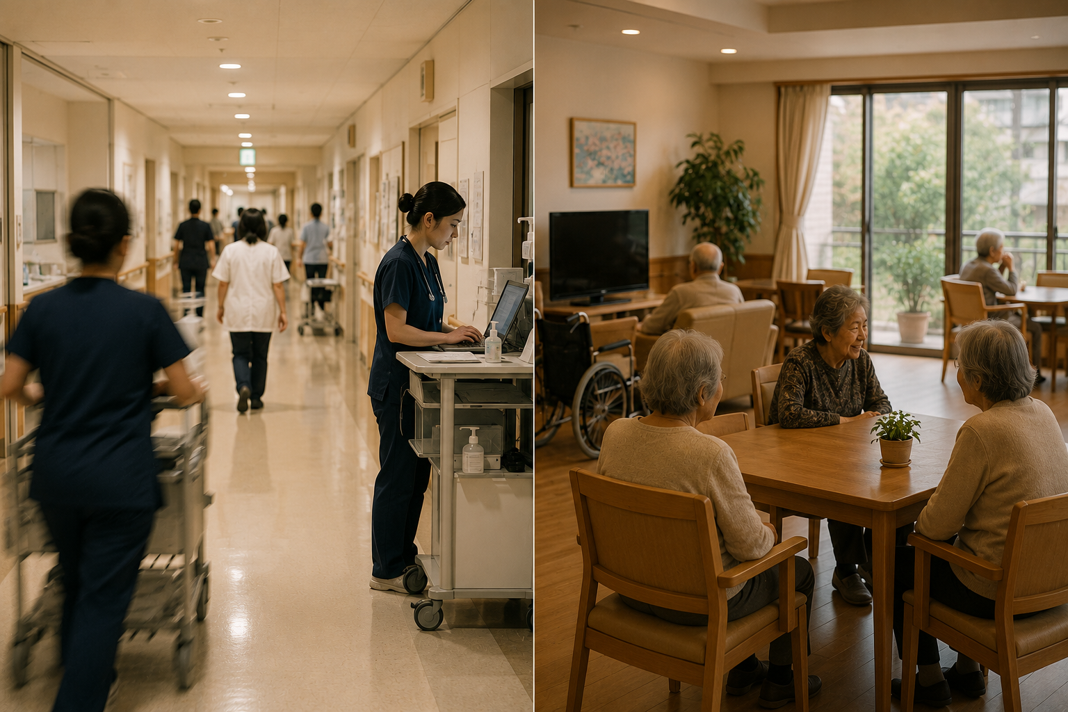 Shisetsu vs Hospital Caregiving in Japan — Which Pays More and Which Is Harder?